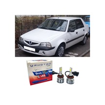 Dacia Solenza Uzun + Kısa Led Xenon Kısa Far Ampulü H4 Duo Yeni Seri Beyaz