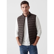Lcwaıkıkı Classic Kahverengi Regular Fit Dik Yaka Erkek Şişme Yelek