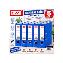 Mavi Geniş Klasör A4 5 Li Set