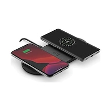 Kablosuz 10 W Çiftli Şarj Cihazı, 15, 14, 13, 12, Se, 11, Xs, Xr, X, 8, Pro, Galaxy S20, S20, S20 Ultra, 4, 4xl Uyumlu, Siyah, Wız002vfbk