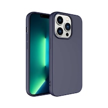 Ariatech Apple Uyumlu iPhone 14 Pro Max Mara Lansman Kılıf-lacivert Lacivert