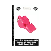 Özel Üretim Safety Düdük Pembe-ipli 9703-0408 Küçük Çocuk Hediye