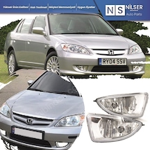 Nilser Civic Sis Farı 2004-2006 Vtec2 Sağ-sol Takım Sis Lambası