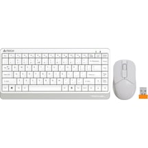 A4 Tech FG1112 Kablosuz Q Trk Optic Mouse Beyaz Multimedya Klavye Mouse Seti