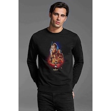 Star Trek Online Romulan Klingon Logo Baskılı Siyah Erkek Sweat (528873748)