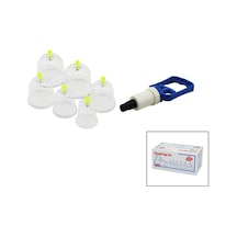 Krt-1012 Hacamat Kupa Masaj Seti Mika Kristal Pls 6 Adet No-6: 2ad No-5: 1ad No-4: 1ad
