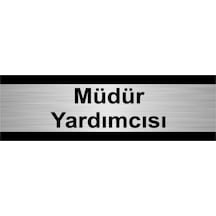 Müdür Yardımcısı 10x20cm Gümüş Renk Metal Yönlendirme Levhası