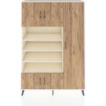 Hyperion Dolap 11 Raflı 5 Kapaklı 132x44x195 Aytaşı-çam/aytaşı Aytaşı