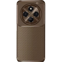 Durukar Redmi 14c Kılıf Auto Focus Karbon Kapak - Kahverengi