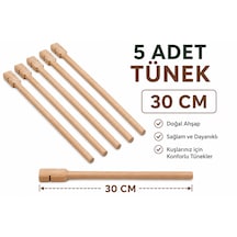 Tahta Tünek Yuvarlak 30 Cm 5 Adet