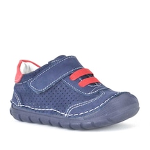 Hapshoe Hakiki Deri Lacivert Ilk Adım Erkek Bebek Ayakkabısı