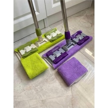 Mor Teleskopik Mandallı Mikrofiber Sihirli Mop Yüzey Temizleyici Çok Renkli