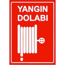 Yangın Dolabı İsg Uyarı Levhası Pvc A3 30x42 Cm