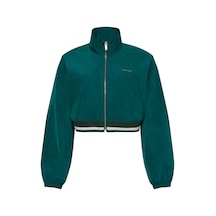 Woven Track Kadın Yeşil Ceket-9388 Yeşil