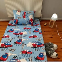 Tek Kişilik Lastikli Fitted Çarşaf Takımı Araba