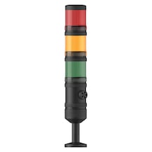 Mesan Ø70 3 Kat Işıklı Kolon Yanıp Sönen Ampul Buzzer Tüp Montaj 24vdc Ms 444.1.3.2.24vdc