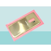 Tkgz - Samsung Galaxy Uyumlu S9 Plus Arka Kapak Batarya Kapağı - Gold Çok Renkli