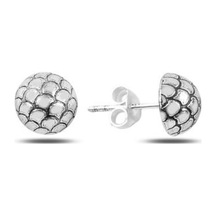 Brezza Lusso Jewelry 925  Ayar 20 MM Burgu Model Oksitli Halka Bayan Küpe Beyaz