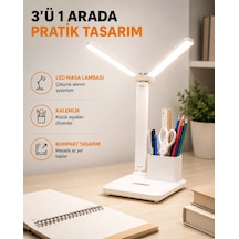 Led Işıklı Masa Lambası Göz Yormayan, Kısılabilir Ve Esnek Başlıklı Yeni Nesil Çok Renkli