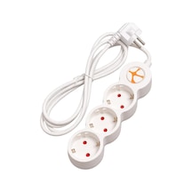 Tunçmatik Powerstrip 3 Üçlü Anahtarlı Grup Priz 1.5m