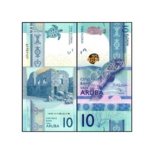 Aruba 2019 Yılı 10 Florin Yabancı Kağıt Para Çil Unc Koleksiyon Para