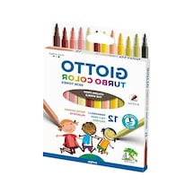 Turbocolor Keçeli Kalemler, İnce Uçlu, 2,8 Mm, 12 Ten Rengi, Çocuklar, Partiler Ve Okullar İçin İdeal