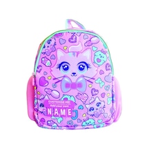 Dream Vest Süslü Kedi Kilitli Sırt Çantası Mıdı Çok Renkli