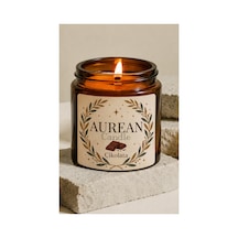 Çikolata Kokulu Mum 100 Cc Amber Cam Kavanoz Aromatik Dekoratif Mum Beyaz