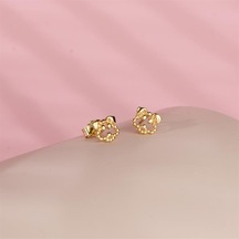 Goldkupe 14 Ayar Altın Köpekçik Küpe 1,16 Gr-2176
