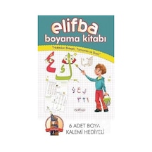 Elifba Boyama Kitabı 6 Adet Boyama Kalemi Hediyeli / Kolektif