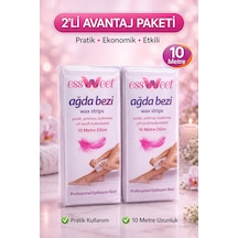 Essweet Ağda Bezi 10 Metre Dilim Profesyonel Epilasyon Bezi Çift Taraflı Kullanım Yırtılmaz Dayanıklı Ağda Bandı 2 Li Paket