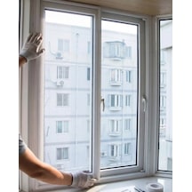 Pencere İçin Sineklik Tülü 100x150 Cm Çift Taraflı Bant Hediyeli Çok Renkli