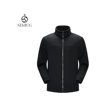 Erkekler İçin Açık Hava Yürüyüş Ekipmanı Renk Bloklu Polar Ceket Siyah Erkekler İçin Açık Hava Yürüyüş Ekipmanı Renk Bloklu Polar Ceket Siyah