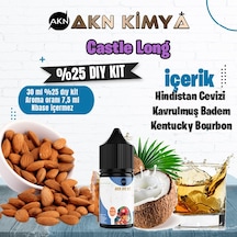 Castle Long Five Pawns Yoğun Dıy Kit Kavrulmuş Badem Bourbon Gıda Aroması %25 Oranda Aroma İçerir Hazır Değildir 30 Ml