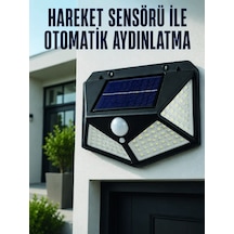 Lexroo Güneş Enerjili Hareket Sensörlü Led Duvar Lambası Solar Ba