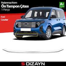 S-dizayn Ford Courier Krom Ön Tampon Çıtası 2023 Üzeri A+ Kalite