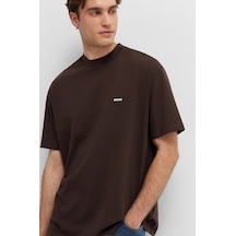 Mavi M0612216-90704 Mavi Baskılı T-shirt Erkek Tişort Kahverengi