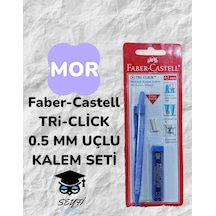 Faber-castell Tri-click 0.5 Mm Uçlu Kalem Seti Mor