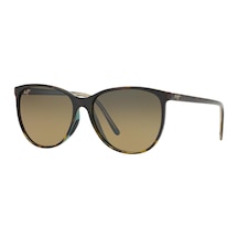 Maui Jim Mj0723s-001-10p 57 Polarize Unisex Güneş Gözlüğü Kahverengi