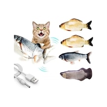 Yusa Stores Hareketli Balık Kedi Oyuncağı Şarjlı