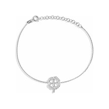 Argentum Concept - Zirkon Taşlı Gümüş Yonca Bileklik - B049501