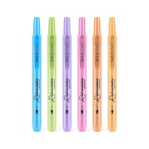 Tr Highlighters Fosforlu Kalemler 6'li Set - Geri Çekilebilir Tasarım Pastel Renkler Genel