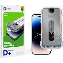 Lito D+ Apple Uyumlu iPhone 12 Pro Max Uygulama Aparatlı Privacy Ekran Koruyuc
