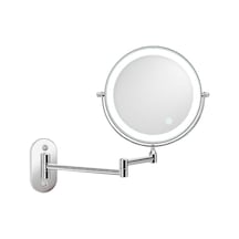 Cbtx Duvara Monte Yedi Kat Büyütme Çift Taraflı Led Işıklı Makyaj Aynası 8''