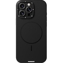 İphone 16 Pro Max Uyumlu Kılıf M-safe Şarj Özellikli Youngkit Dynamag Serisi Kapak Siyah Siyah