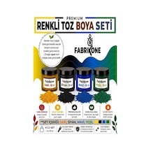 Toz Mum Boyası Seti 10 Cc 4 Lü Soya & Parafin Wax Için Sarı, Siyah, Mavi, Yeşil Bkfab4srsmy10g Karışık
