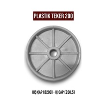 Plastik Teker 200 ( 2 Adet )