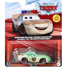 Disney Cars 1/64 Lightning Mcqueen Deputy Hazard Flash Mcqueen- Rayo Mcqueen Ayudante Peligroso