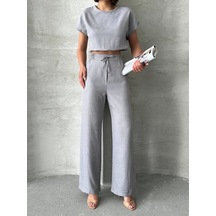 Bluz Pantolon Takım S255057 Gri