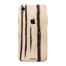 Woodenzy Iphone Xr Doğal Beyaz Ahşap Kaplama